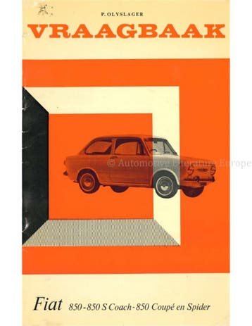 1964-1973 FIAT 850 | 850 S COACH | 850 COUPÉ | 850 SPIDER, Nieuw, Author
