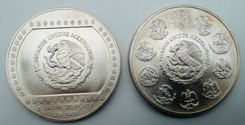 Mexico. 1993/1996, Liibertad/Piramide di El Tajín, 2 x 5 Oz