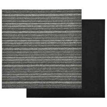 vidaXL Tapijt 20 st Gestreept Antraciet 50 x 50 cm 100%, Verzenden, Nieuw