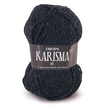 DROPS Karisma Mix - 53 antraciet - Wol Garen, Hobby en Vrije tijd, Ophalen of Verzenden, Nieuw