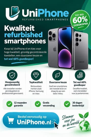 Refurbished smartphones van topkwaliteit – tot wel 60% goedk, Refurbished, Zonder simlock