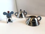 Alessi - Michael Graves - Suiker en roomstel (4) - Staal,