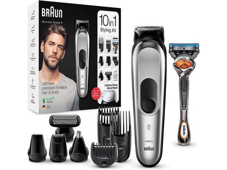 Braun MGK7220 - Baardtrimmer - 10-in - Gratis Gillette, Witgoed en Apparatuur, Overige Witgoed en Apparatuur, Nieuw, Verzenden