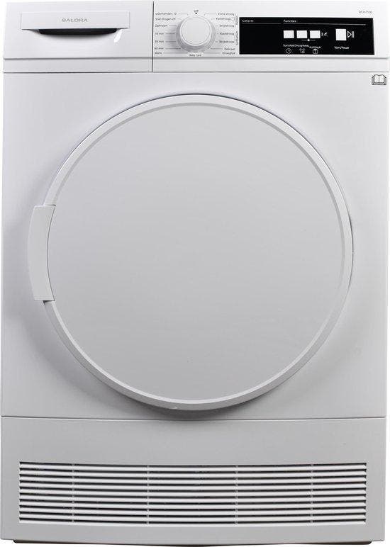 Salora Dch7100 Condensdroger 7kg, Witgoed en Apparatuur, Wasdrogers, Zo goed als nieuw, Voorlader, 85 tot 90 cm, Ophalen of Verzenden