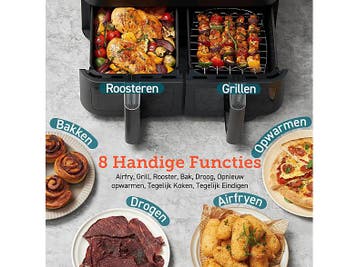 Cosori -  Xxl Dual Basket Heteluchtfriteuse, Verzenden, Nieuw, Airfryer XXL