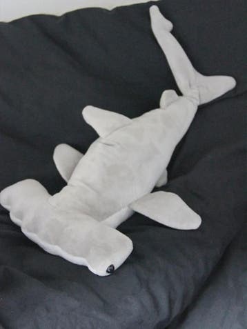 Realistische Witvinrifhaai Pluche Knuffel 40 cm - Zacht Ocea, Verzenden, Nieuw