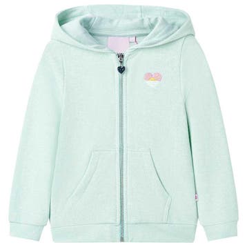 vidaXL Kindervest met capuchon en rits 92 lichtmint, Verzenden, Nieuw