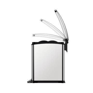 EKO New Rejoice Step Bin 15 ltr - Mat RVS, Verzenden, Nieuw