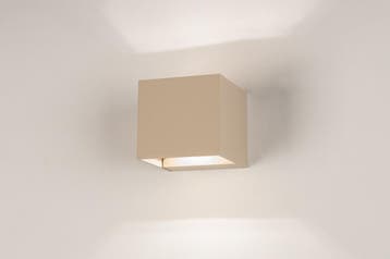 Rietveld Wandlampen - Beige, Zand - Metaal, Aluminium, Verzenden, Nieuw