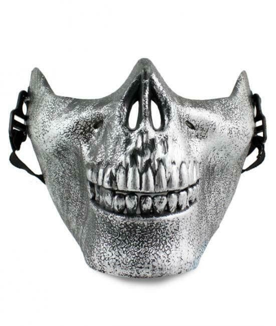 Schedel Masker Zilver, Hobby en Vrije tijd, Feestartikelen, Nieuw