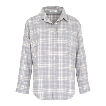 Soluzione • grijze geruite blouse • 36, Verzenden, Nieuw, Grijs, Soluzione