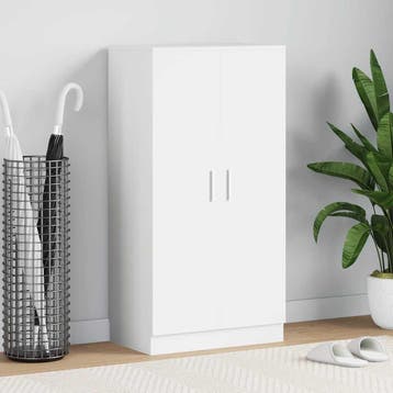 vidaXL Schoenenkast met 7 schappen wit, Huis en Inrichting, Verzenden, Nieuw