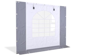 Partytent zijwand PVC met raam en ritsen 3 mtr 220cm hoog, Verzenden, Nieuw, 2 meter of meer, Partytent