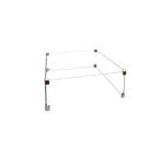 Cosi square glass set L - Vuurtafel 53x53x21cm (LxBxH), Nieuw