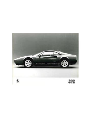 1988 FERRARI 328 GTB PERSFOTO, Nieuw, Ferrari, Author
