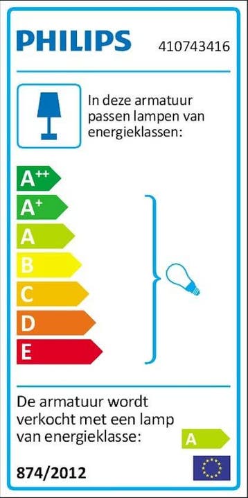 Philips Buddy Sun Hanglamp geel 410743416, Verzenden