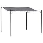 TRUUSK Pergola Tuinpaviljoen - Metaal - Grijs - 297x297cm -, Verzenden