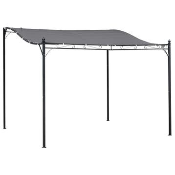 TRUUSK Pergola Tuinpaviljoen - Metaal - Grijs - 297x297cm -, Verzenden