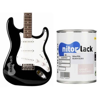NitorLACK Nitrocellulose Lak Black Gloss 400 ml Spuitbus of, Ophalen of Verzenden, Nieuw