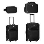 Trolley Reiskofferset / Kofferset Athen - 5-delig - Zwart, Verzenden, Nieuw