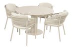 Hartman Altea/Girona ronde tuinset voor 4 personen 120 cm. -, Tuin en Terras, Tuinsets en Loungesets, Verzenden, Nieuw, Overige materialen