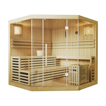 Binnensauna Espoo200 Premium - Finse saunacabine - 200x200x2, Verzenden, Nieuw