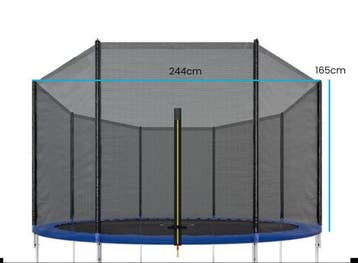 Trampoline Net 8ft | 6 Palen | Laatste Stuks!, Ophalen of Verzenden, Nieuw