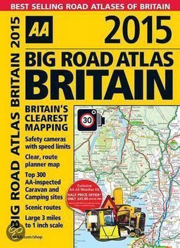 AA Big Road Atlas Britain 2015 - Publishing, Boeken, Verzenden, Gelezen