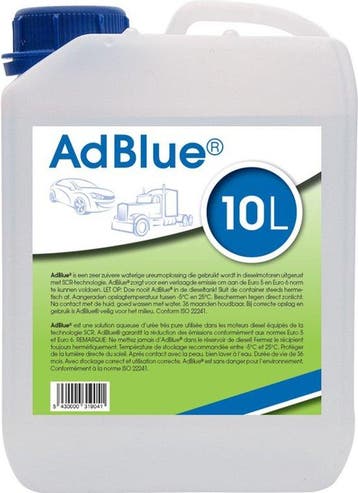 AdBlue 10 liter met vultuit trechter, Fietsen en Brommers, Verzenden, Nieuw