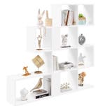 4-Laags Trapvormige Boekenkast – Open Roomdivider 115 cm, Verzenden, Nieuw