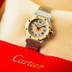 Cartier - Santos Octagon 18k Gold Bezel Roman Numerals -, Nieuw
