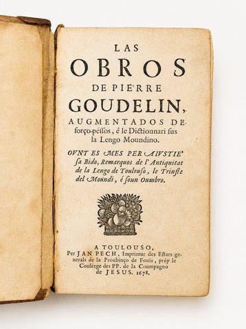 Pierre Goudelin (Pierre Godolin) - Las Obros de Piérre