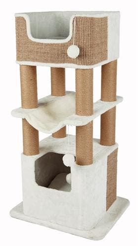 Trixie krabpaal lucano xxl wit / taupe (Krabpalen, Katten), Dieren en Toebehoren, Verzenden, Nieuw, Krabpaal