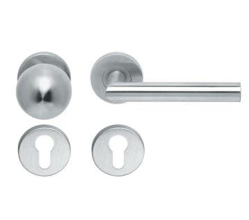 Knop/kruk op rozet Tessa rechts KL4 knop bol + PC-plaatjes, Doe-het-zelf en Verbouw, Deuren en Horren, Verzenden, Nieuw