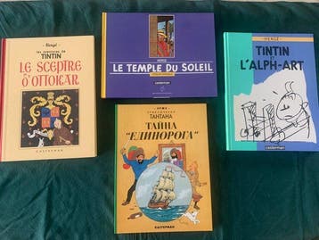 Tintin - Ensemble de 4 albums - 4 Album - Diverse edities -, Nieuw