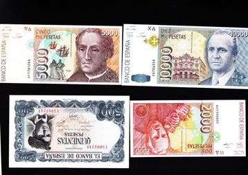 Spanje. - 4 banknotes - various dates (Zonder minimumprijs)