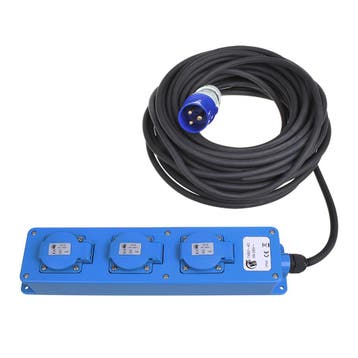 CEE 3-weg Schuko stekkerdoos 10M, Verzenden, Nieuw