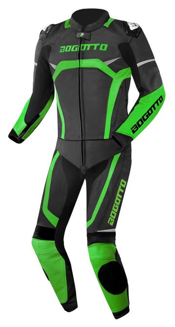 BogottoMisanoZwartGroen2-DeligMotorpak, Motoren, Kleding | Motorkleding, Nieuw met kaartje, Bogotto, Heren, Combipak