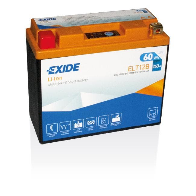 Exide Li-Ion accu | ELT12B | 12V 5Ah, Auto-onderdelen, Accu's en Toebehoren, Ophalen of Verzenden