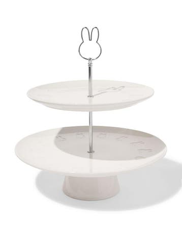 HEMA Nijntje etagere Ø28.5cm keramiek wit, Verzenden, Nieuw
