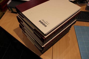 accessoires - 8 albums met ringband voor blokken met 26, Postzegels en Munten, Gestempeld