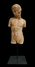sculptuur, Busto Eros - 45 cm - marmerstof