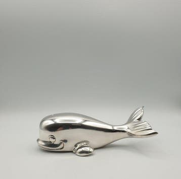 Bartolini e Bartolozzi - Grande balena rivestita in Argento, Antiek en Kunst