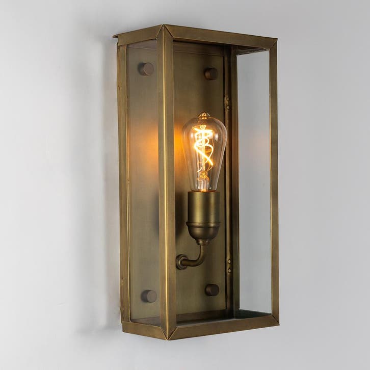 Wandlamp Biarritz Antiek Messing Buitenverlichting, Tuin en Terras, Buitenverlichting, Minder dan 50 watt, Nieuw, Overige materialen