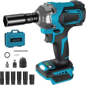 Slagmoersleutel Set 700Nm | 34% Korting | Nieuwe Conditie, 600 watt of meer, Variabele snelheid, Overige typen, Ophalen of Verzenden