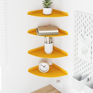vidaXL Drijvende plank met plank 4 pcs Mosterdgeel 24 x 24 x, Verzenden, Nieuw