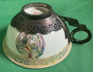 Beker - Zilver, Porselein