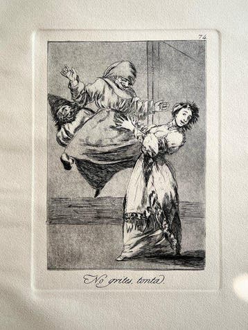 Francisco De Goya (1746-1828) - Los Caprichos - No grites,