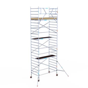 Basic rolsteiger 135 x 8,2m werkhoogte, Doe-het-zelf en Verbouw, Steigers, Verzenden, Nieuw, Rolsteiger of Kamersteiger, 5 meter of hoger