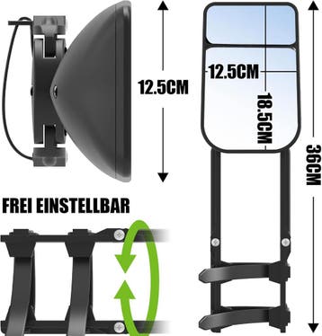 GARDTECH Caravan spiegel universeel, caravan spiegel auto, e, Verzenden, Zo goed als nieuw